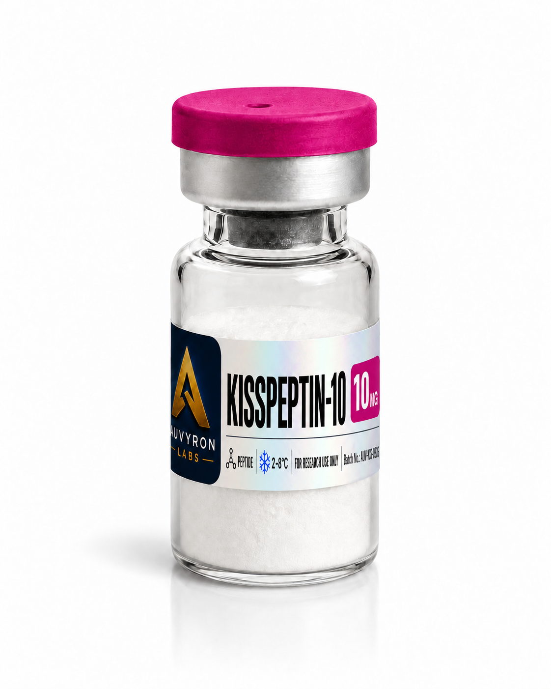 Supplied AUVYRON vial photograph: KISSPEPTIN-10 10 mg